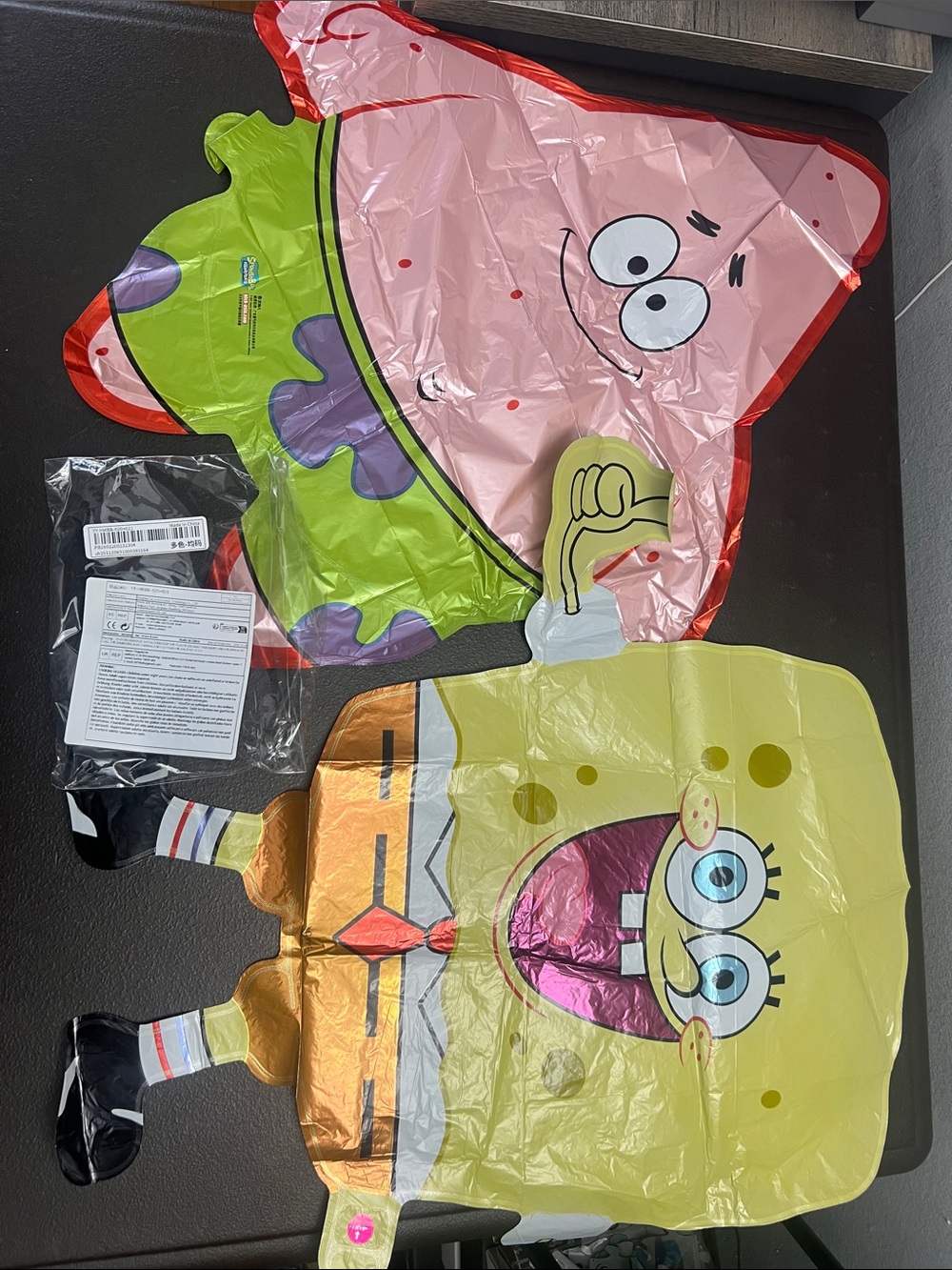 SpongeBob Squarepants SpongeBob & Patrick Pink, Yellow, Green Mylar Balloons
